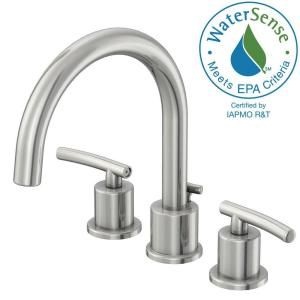 Glacier Bay Dorset 8 in. Widespread 2 Handle High Arc Bathroom Faucet with Pop up Assembly in Chrome Finish FW0C4100CP