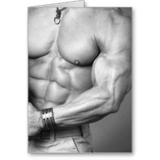 Bodybuilder Torso Notecard