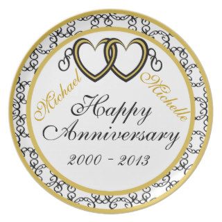 PERSONALIZED (ANY NAMES/ DATES) Anniversary Plate