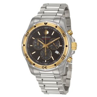 Movado Men's 'Series 800' Stainless Steel and Yellow Goldplated Swiss Quartz Watch Movado Men's Movado Watches