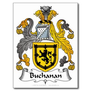 Buchanan Family Crest Post Card