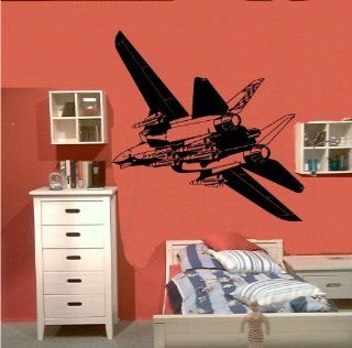 Wandtattoo Wandbild #183 Jet Kampf Flugzeug F 14 ver. Größen und Farben Küche & Haushalt