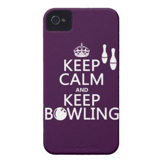 Keep Calm and Keep Bowling   all colours iPhone 4 Case Mate Cases