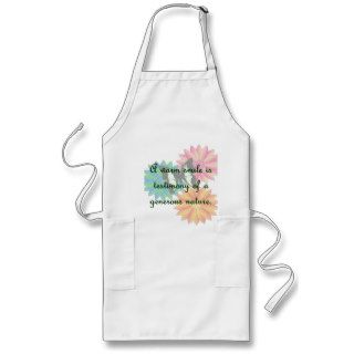 A warm smile is testimony of a generous nature apron