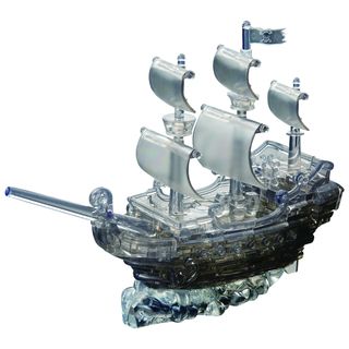 3D Black Pirate Ship Crystal 101 piece Puzzle Bepuzzled Puzzles