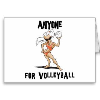 Anyone For Volleyball Women's Cards