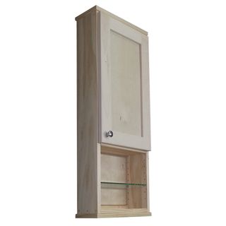 Shaker Series 30 inch Natural Finish 12 inch Open Shelf On The Wall Cabinet Bath Cabinets & Storage
