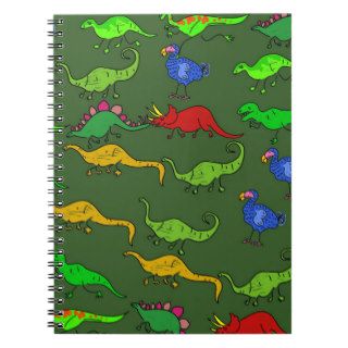 Dinosaur Wallpaper Spiral Notebook