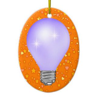 Teacher Light Bulb Christmas Tree Ornaments