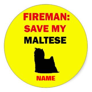 Custom Save My Maltese Stickers