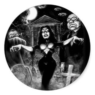 Vampira Plan 9 Ed Wood Stickers