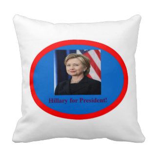 Hillary for President 2016 Pillow