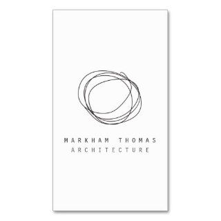 Minimal and Modern Designer Scribble Logo Business Cards