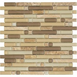 EPOCH Varietals Sylvaner 1654 Stone And Glass Blend Mesh Mounted Floor and Wall Tile   2 in. x 12 in. Tile Sample SYLVANER SAMPLE