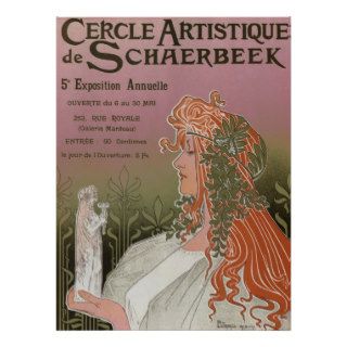 Vintage Poster, Art Nouveau, Cercle Artistique, Li