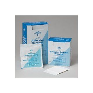 Adhesive Surgical Dressing   4" x 6" (4" x 3" pad) New Adhesive Surgical Dressing Protects, Absorbs and Won't Irritate Skin Health & Personal Care