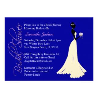 Baby Blue Bride Bridal Shower Invite