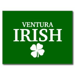 Proud VENTURA IRISH St Patrick's Day Postcard