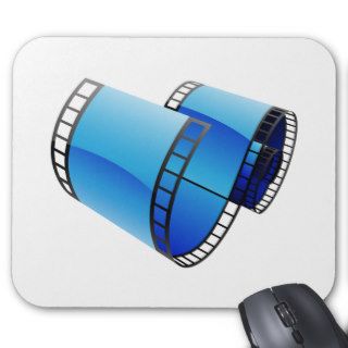 Film Reel blue Mouse Pad
