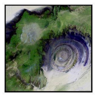 Richat Structure Mauritania Africa Print