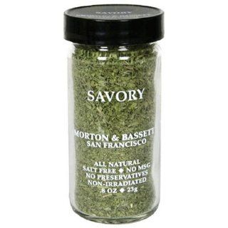 Morton & Basset Savory, 0.8 Ounce (Pack of 3)  Savory Spices And Herbs  Grocery & Gourmet Food