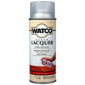 Watco 11.25 oz. Clear Gloss Lacquer Wood Finish Spray (6 Pack) 63081