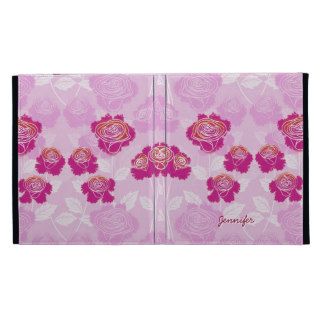 Beautiful Flowers with Elegant Pink Background  iPad Cases