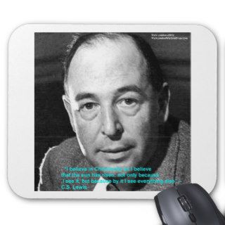 CS Lewis "Being Christian" Wisdom Quote Gifts Mousepad