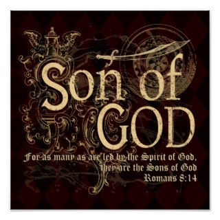Son of God, Romans 814 Christian Print