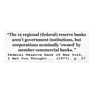Federal Reserve Banks Aren't Government Art Photo