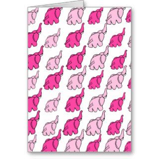 Pink Elephant Greeting Cards