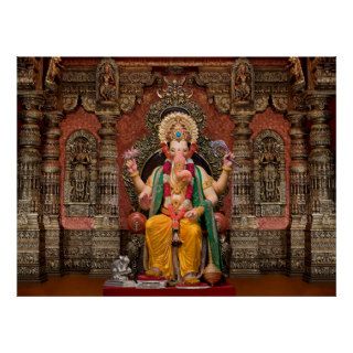Ganesh Ganesha Hindu Hinduism Elephant Deity India Poster