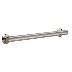 Safety First 24 in. Designer Grab Bar with Grooves in Satin Nickel S1F5324SN