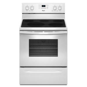 Whirlpool 5.3 cu. ft. Electric Range with Self Cleaning Convection Oven in White WFE525C0BW