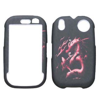 Hard Plastic Snap on Cover Fits Palm Pre, Pre Plus 2 Lizzo Dragon Tribal Black Sprint Cell Phones & Accessories