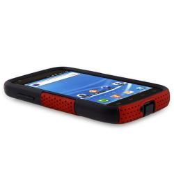 Black/ Red Hybrid Case for Samsung Galaxy S II T989 BasAcc Cases & Holders