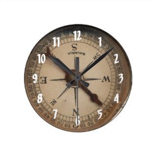 Vintage Compass Decorative Wall Clock