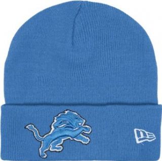 NFL Detroit Lions Gridiron Knit Cap, Blue, One Size Fits All  Sports Fan Baseball Caps  Clothing