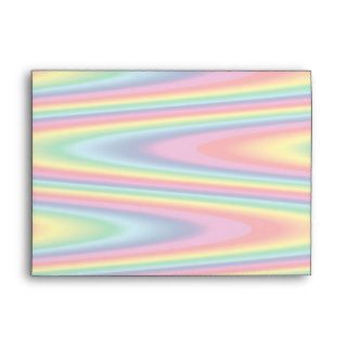 Zig Zag Psychedelic Rainbow Pattern Envelopes