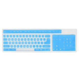 Blue Clear Silicone Keyboard Film Guard Protector for Desktop PC Computers & Accessories
