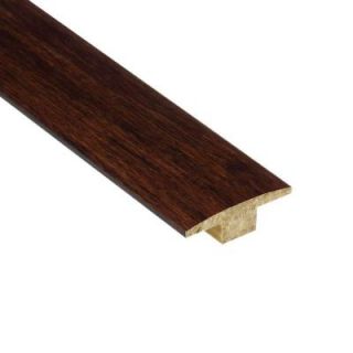Home Legend Strand Woven Sapelli 7/16 in. Thick x 2 in. Wide x 78 in. Length Bamboo T Molding HL204TM
