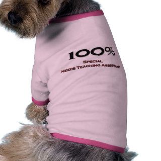100 Percent Special Needs Teaching Assistant Pet Clothes