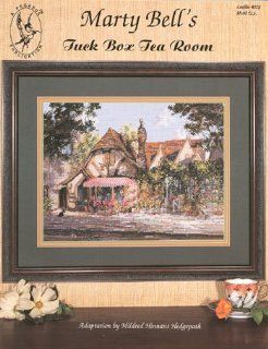 Pegasus Originals Tuck Box Tea Room by Marty Bell Counted Cross Stitch Chart Pack   Knitting And Crochet