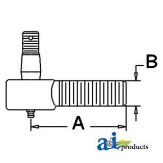 A & I Products Tie Rod, Short Replacement for Case IH Part Number 379551R92
