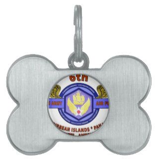 6TH ARMY AIR FORCE "ARMY AIR CORPS" WW II PET NAME TAGS