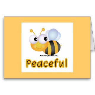 Bee Peaceful Greeting Cards
