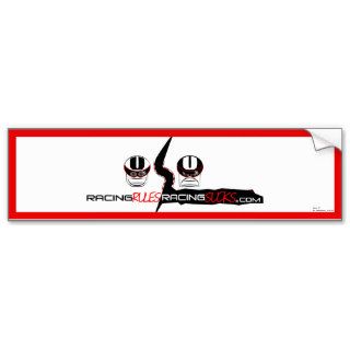 RacingRULESRacingSUCKS Logo Bumper Sticker