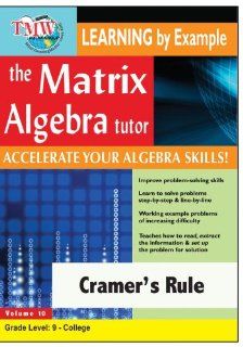Matrix Algebra Tutor Cramer's Rule Jason Gibson Movies & TV