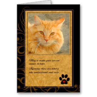 Pet Sympathy Loss of Cat Card