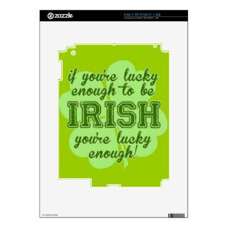 Lucky Enough to be Irish Skin For iPad 2